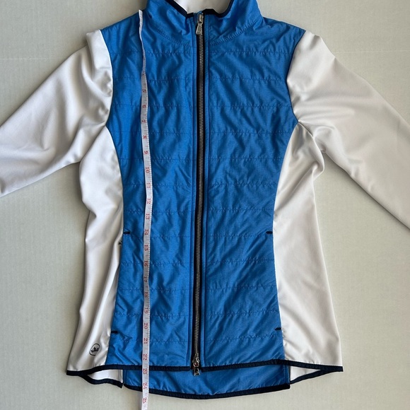 Peter Millar Women’s Blue White Hybrid Full Zip Performance Jacket XS - Picture 5 of 12